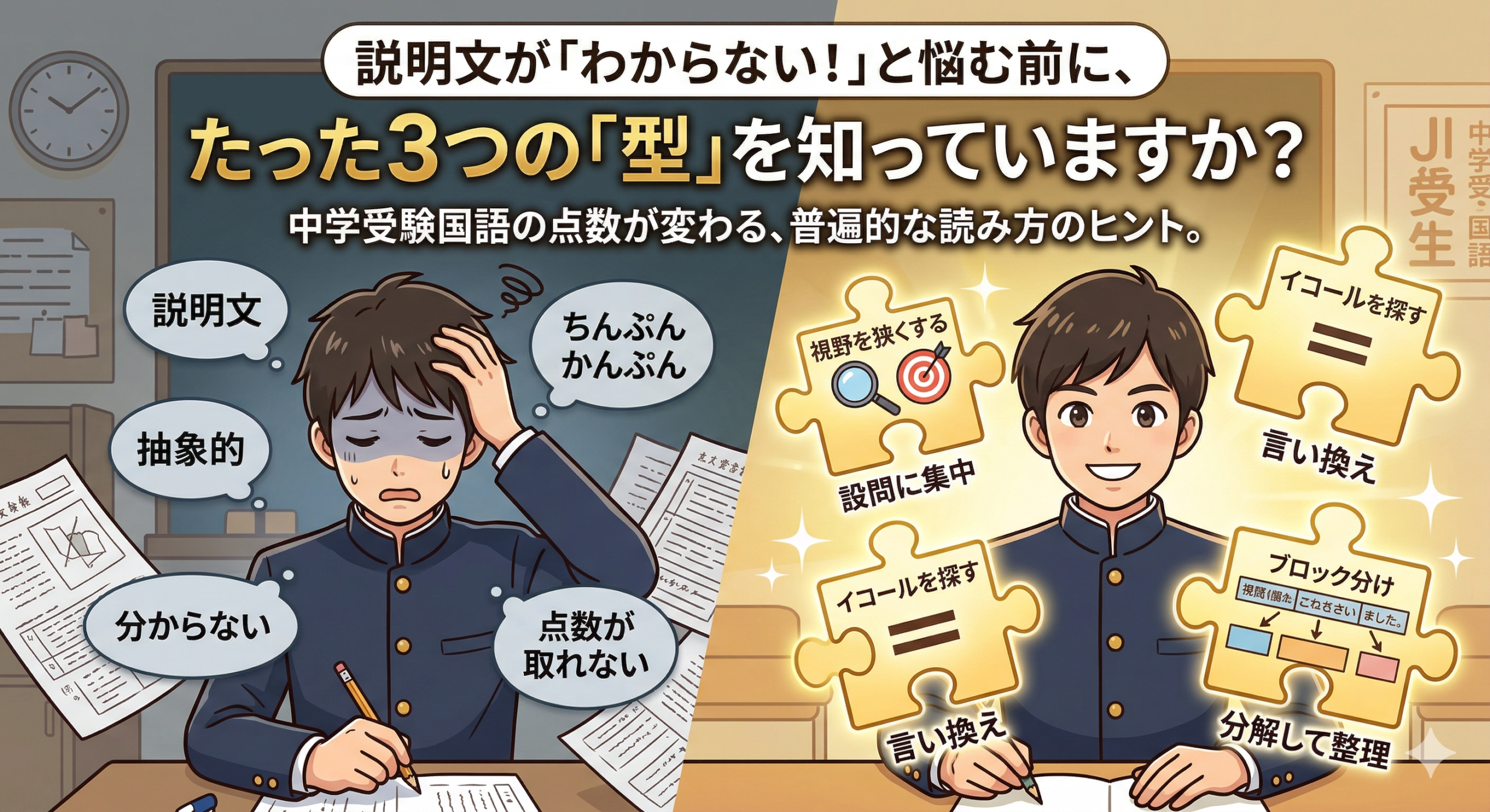 中学受験国語の説明文対策｜理由・線引き・言い換えの読み方入門